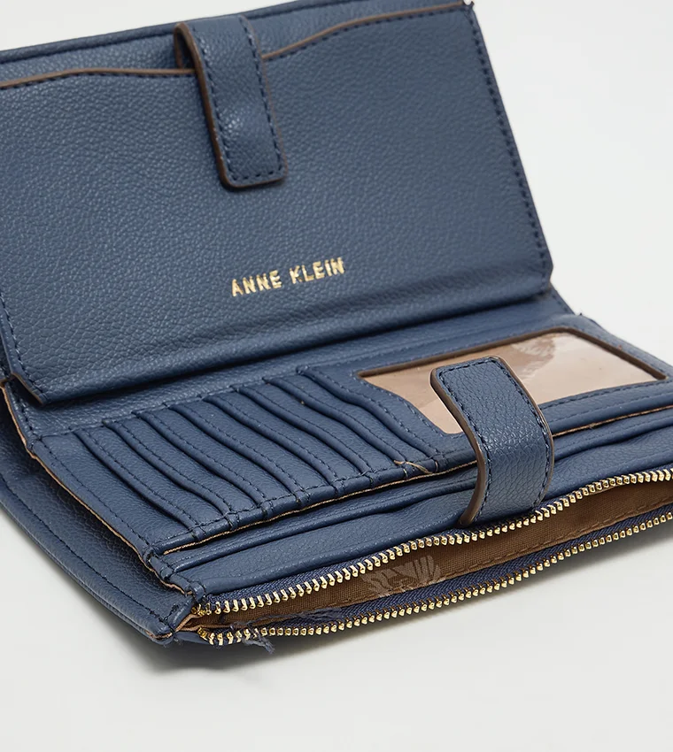 ANNE KLEIN Anne Klein Textured Zippered Wallet
